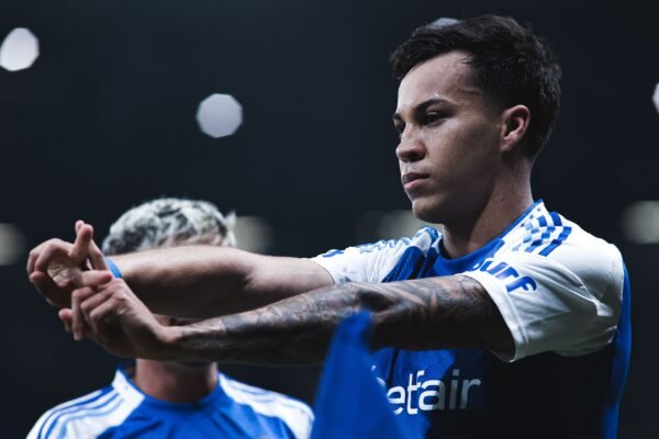 Kaio Jorge, do Cruzeiro, assume a artilharia com 11 gols após hat-trick no Mineirão — Gustavo Martins/Cruzeiro